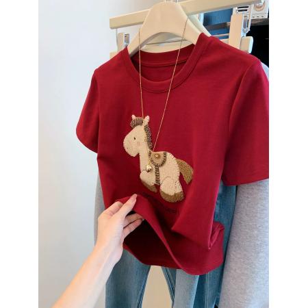 穿珠+刺绣德绒200斤特大码春夏新款修身  服裝批發女裝批發服飾貨源