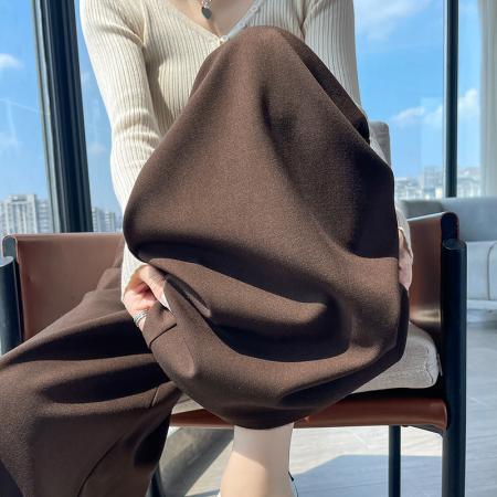 BY11183# 高腰西装裤女春夏季新款宽松直筒长裤时尚显瘦垂感拖地阔腿裤子潮 服裝批發女裝批發服飾貨源