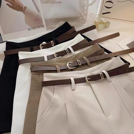 BY11218# 春夏季新款韩版休闲短裤复古港味简约外穿高腰a字阔腿裤 服裝批發女裝批發服飾貨源