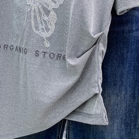 BY11243# 设计感国风绣花不规则短袖T恤女装夏季新款大码胖mm修身蝴蝶上衣 服裝批發女裝批發服飾貨源