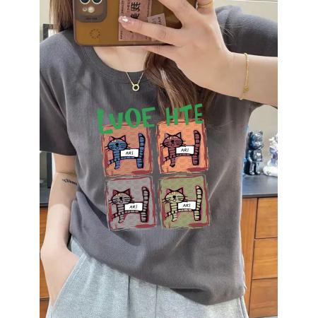 BY11244# 大码新款夏季正肩短款T恤女胖mm设计感小众别致洋气短袖上衣 服裝批發女裝批發服飾貨源