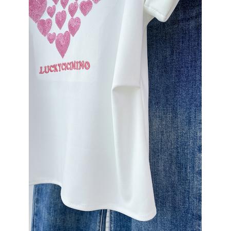 BY11247# 新中式国风盘扣短袖T恤女夏季新款大码胖mm爱心收腰上衣 服裝批發女裝批發服飾貨源