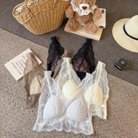 BY11257# 法式蕾丝抹胸吊带背心内搭打底衫性感内衣文胸小吊带 服裝批發女裝批發服飾貨源