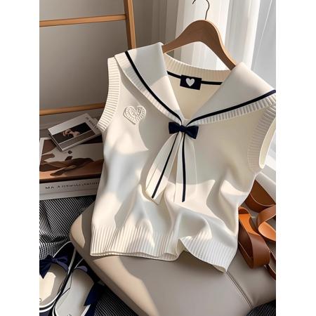 BY11270# 纯欲ins蕾丝边蝴蝶结短袖针织衫女夏季法式木耳边打底T恤短款上衣 服裝批發女裝批發服飾貨源