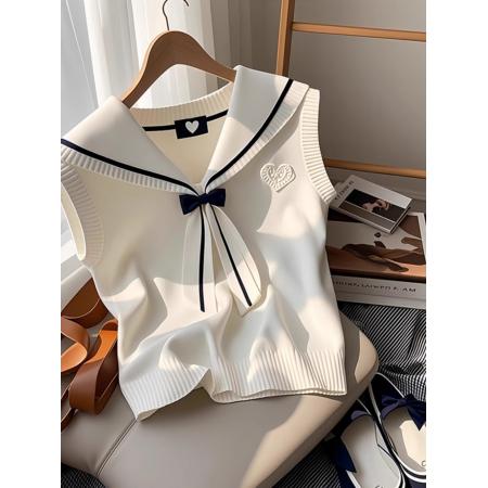 BY11270# 纯欲ins蕾丝边蝴蝶结短袖针织衫女夏季法式木耳边打底T恤短款上衣 服裝批發女裝批發服飾貨源