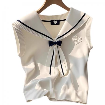 BY11270# 纯欲ins蕾丝边蝴蝶结短袖针织衫女夏季法式木耳边打底T恤短款上衣 服裝批發女裝批發服飾貨源