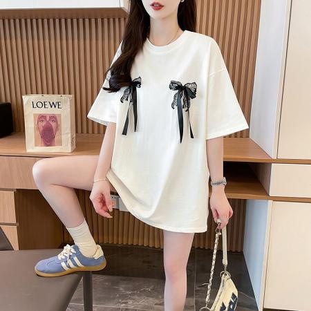 BY11279# 超爽棉减龄卡通短袖T恤女夏季新款韩版宽松百搭大码半袖上衣 服裝批發女裝批發服飾貨源