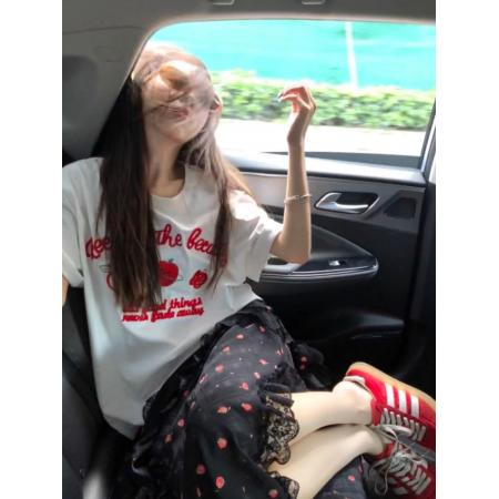 BY11317# 超爽棉240斤特大码韩系可爱减龄短袖 服裝批發女裝批發服飾貨源