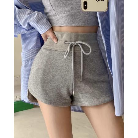 BY11320# 纯棉华棉夏装短裤女抽绳口袋设计感 服裝批發女裝批發服飾貨源