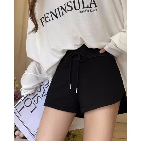 BY11320# 纯棉华棉夏装短裤女抽绳口袋设计感 服裝批發女裝批發服飾貨源