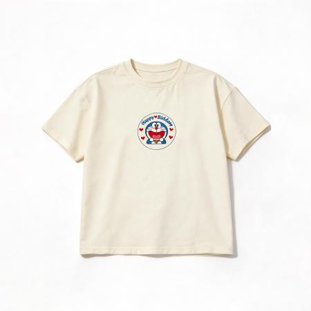 BY11324# 春夏新款减龄动漫印花多色短袖T恤女短款落肩宽松boxy上衣 服裝批發女裝批發服飾貨源