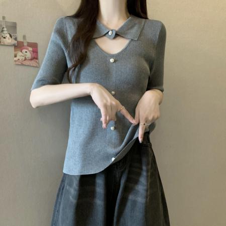 BY11349# 大码女装夏季新款冰丝针织上衣胖mm妹妹200斤遮肚子T恤 服裝批發女裝批發服飾貨源