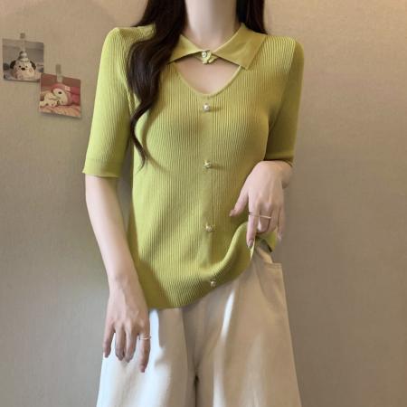 BY11349# 大码女装夏季新款冰丝针织上衣胖mm妹妹200斤遮肚子T恤 服裝批發女裝批發服飾貨源