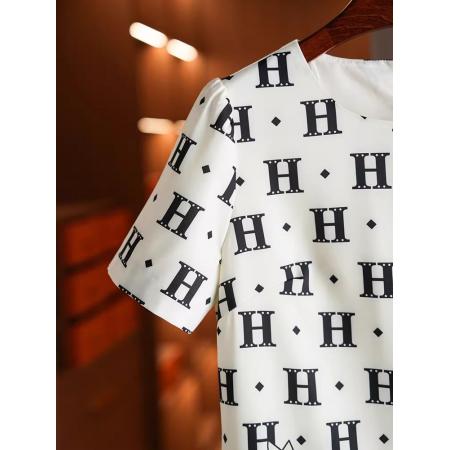 BY11370# 清纯系穿搭夏季卡通字母印花圆领短袖小个子显高直筒连衣裙 服裝批發女裝批發服飾貨源