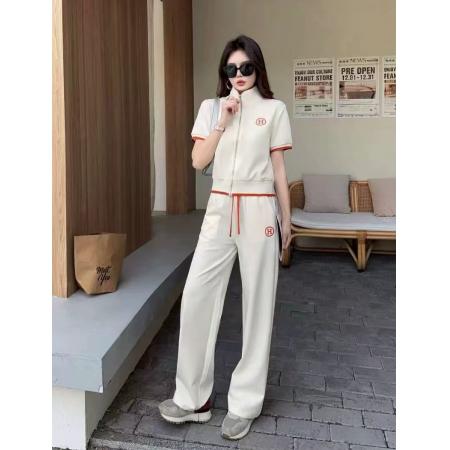 BY11607# 井美春夏运动套装女减龄高端显瘦开衫短袖卫衣休闲服两件套  服裝批發女裝批發服飾貨源