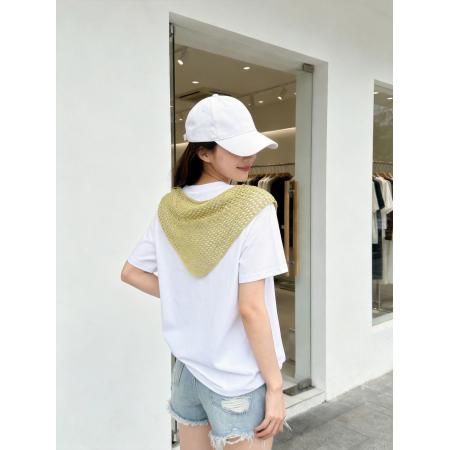 BY11672# 夏季新款韩系温柔风青苹果印花披肩两件T恤女宽松显瘦 服裝批發女裝批發服飾貨源