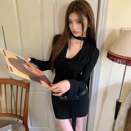 BY11696# 春装新款辣妹...