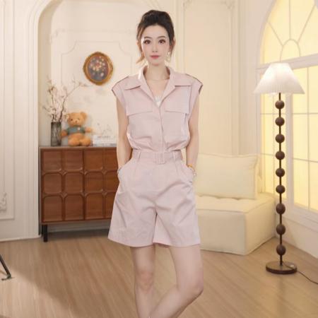 BY11715# 夏季时尚新款女装休气质马甲短裤两件套时尚套装 服裝批發女裝批發服飾貨源