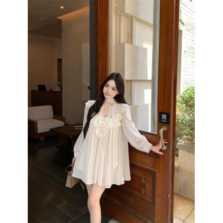 BY11816# 法式白色蕾丝...