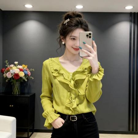 BY11818# 复古牛油果绿...