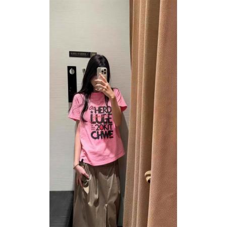 BY11886# 酷辣妹字母时尚T恤春夏新ins潮牌原版百搭通勤常规暗黑街头飒 服裝批發女裝批發服飾貨源