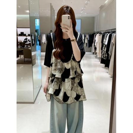 BY11899# 夏季新款假两...