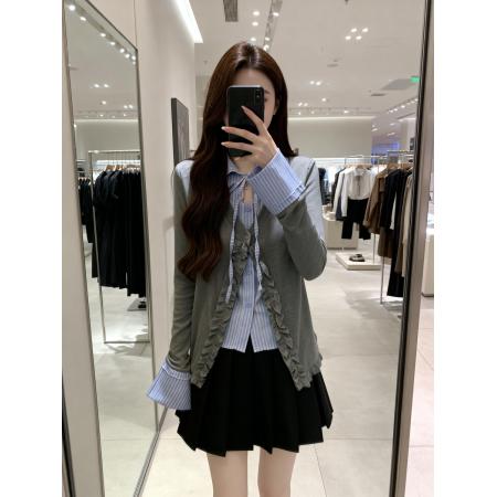 BY11906# 早春新款系带...