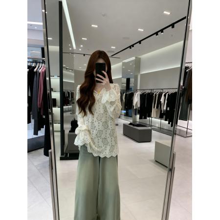 BY11910# 春季新款连帽蕾丝套头宽松版卫衣T恤女大码百搭显瘦上衣 服裝批發女裝批發服飾貨源