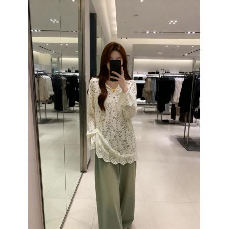 BY11910# 春季新款连帽蕾丝套头宽松版卫衣T恤女大码百搭显瘦上衣 服裝批發女裝批發服飾貨源