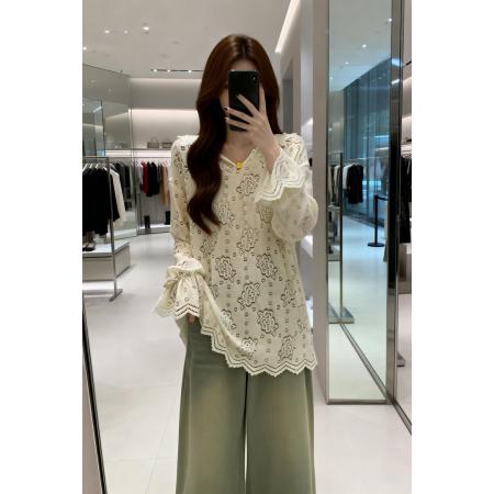 BY11910# 春季新款连帽蕾丝套头宽松版卫衣T恤女大码百搭显瘦上衣 服裝批發女裝批發服飾貨源