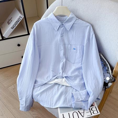 BY11963# 春季新款学院风背心两件套高腰衬衣不规则设计感衬衫套装 服裝批發女裝批發服飾貨源