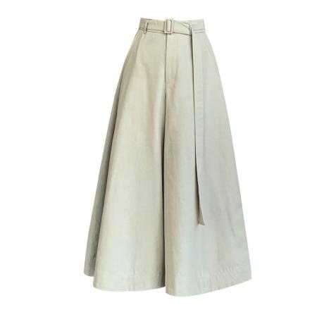 BY11972# 春夏新款显瘦设计感高腰7分裤宽松大摆阔腿A字裙裤休闲裤女 服裝批發女裝批發服飾貨源