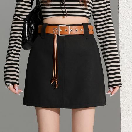 BY11983# 小个子高腰西装短裙女新品通勤显瘦a字包臀休闲半身裙 服裝批發女裝批發服飾貨源