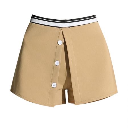 BY11985# 韩系复古miu系高知半身裙女春夏a字显瘦裙裤黑色短裙 服裝批發女裝批發服飾貨源