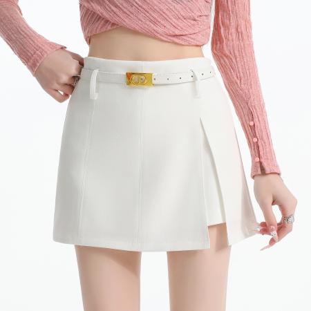 BY11987# 开叉a字半身裙女夏新款超火包臀灰色裙子小个子西装短裙 服裝批發女裝批發服飾貨源