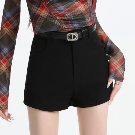 BY11988# 短裤女春夏新款高腰修身显瘦包臀热裤 服裝批發女裝批發服飾貨源