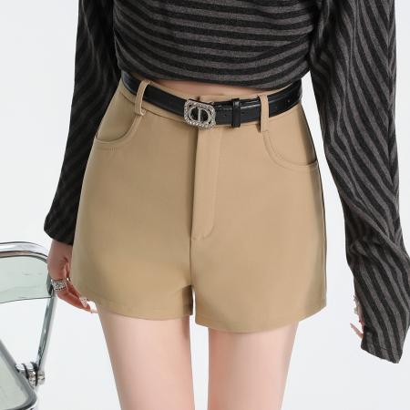 BY11988# 短裤女春夏新款高腰修身显瘦包臀热裤 服裝批發女裝批發服飾貨源