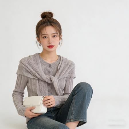 BY12026# 早春韩系新款亨利领披肩长袖t恤女春季叠穿修身针织打底上衣 服裝批發女裝批發服飾貨源