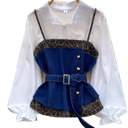 BY12062# 法式复古豹纹...