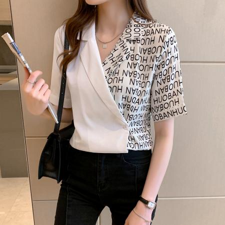 BY12065# 新款夏季拼接...