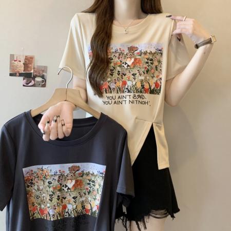 BY12069# 人夏装印花短...