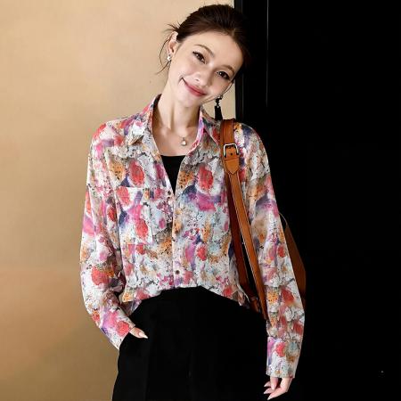 BY12078# 休闲通勤舒适温柔百搭时尚设计春季新款长袖女 服裝批發女裝批發服飾貨源