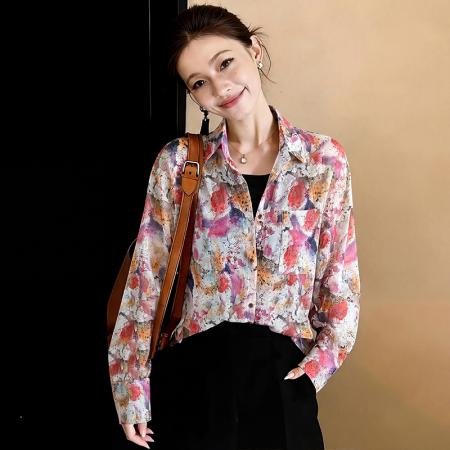 BY12078# 休闲通勤舒适温柔百搭时尚设计春季新款长袖女 服裝批發女裝批發服飾貨源