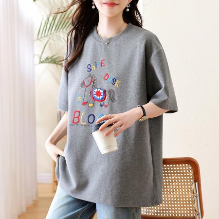 BY12082# 休闲卡通刺绣...