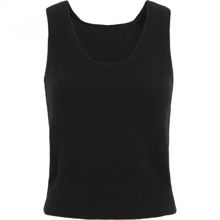 红人馆吊带背心女新款春季独特漂亮黑色巨好看的针织无袖上衣 服裝批發女裝批發服飾貨源