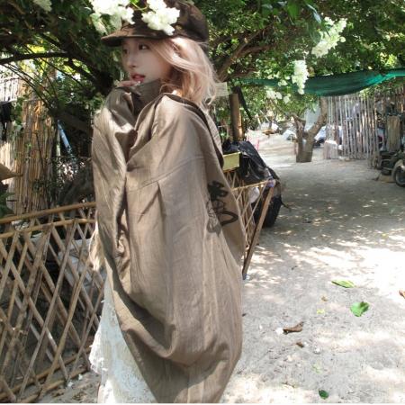 九亿浪漫出逃薄款长袖防晒衬衫女宽松上衣夏季外套罩衫 服裝批發女裝批發服飾貨源