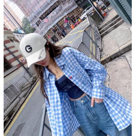 春日系复古条纹衬衫女秋季设计感小众叠穿衬衣学院风长袖上衣 服裝批發女裝批發服飾貨源