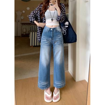 BY12124# 美式复古浅蓝...