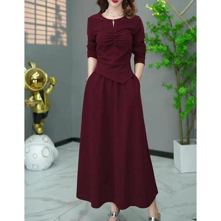 BY12178# 时尚洋气上衣半身裙两件套秋季新款显瘦遮肉法式套装裙 服裝批發女裝批發服飾貨源