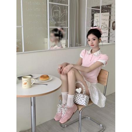 夏季穿搭酷盐系时尚减龄网红炸街可盐可甜港风复古chic两件套装女 服裝批發女裝批發服飾貨源